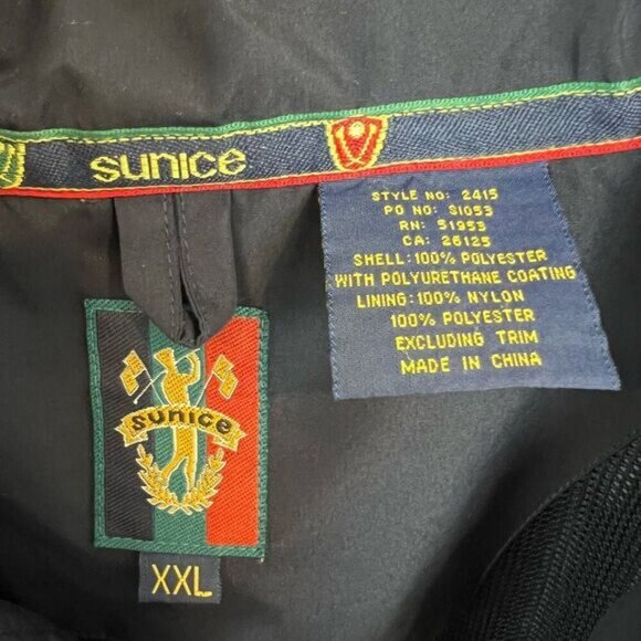 Sunice Vintage Golf 1/2 half Zip Windbreaker Pocket Gray Mens XXL 2XL 80s Jacket - Picture 14 of 15